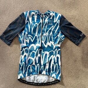 ELIEL Women’s Blue Abstract Cycling Jersey